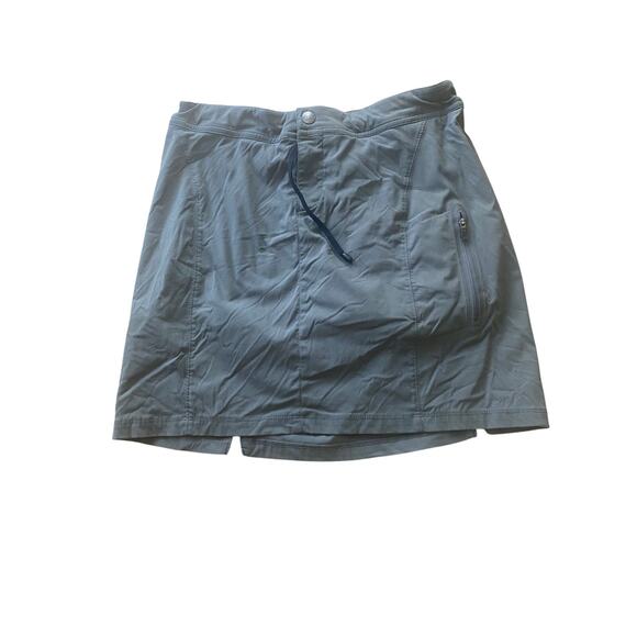 Women’s Columbia Omni Shield Advanced Repellency Skort 1 Zip Pocket Grey 8 - Picture 1 of 7